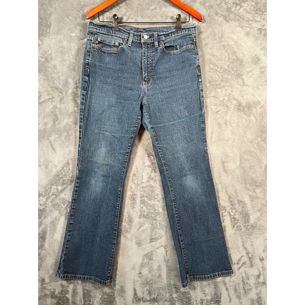 Vintage Polo Jeans Co Womens 12 30x30 Med Wash Classic Fit Straight Leg Jeans